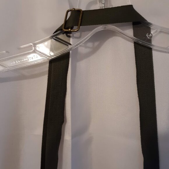 New Travel Sling bag Western Bear Paw Prints design Sage Suede Brown blue rustic - Picture 10 of 14